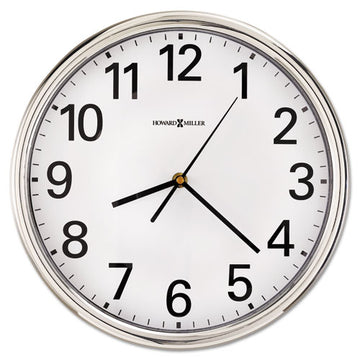 Howard Miller® Hamilton Wall Clock, 12" Overall Diameter, Silver Case, 1 Aa (sold Separately) freeshipping - TVN Wholesale
